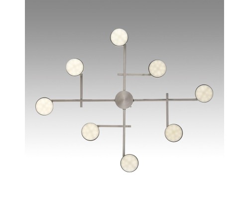 8115/8C COMFI LN25 никель, металл Люстра потолочная LED GX53 8*7W 220V DABRA