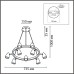 8237/9 COMFI LN25 210 черный, металл Светильник подвесной GU10 9*35W 220V ILMINA