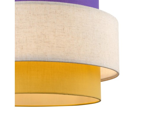 8281/4 MODERNI черный/фиолетовый/бежевый/желтый, металл/текстиль Светильник подвесной E14 4*40W 220V PALERMO