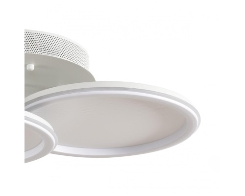 8380/45CL LEDIO LN белый, металл/акрил Умная люстра потолочная с ПДУ и голосовым управлением LED 45W 3000-6500К 220V ALIS SMART