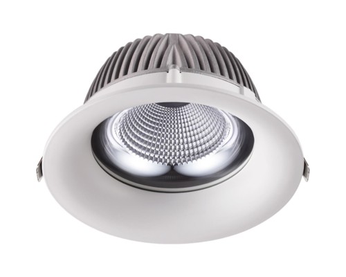 Встраиваемый светодиодный светильник Novotech 358027 Glok белый LED 50 Вт 4100K