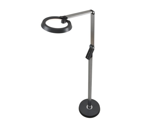 8332/15FL LEDIO темно-серый, металл/пластик Торшер LED 15W 3000/4000/6000K ССТ/диммер/LCD 220-240V GENRI