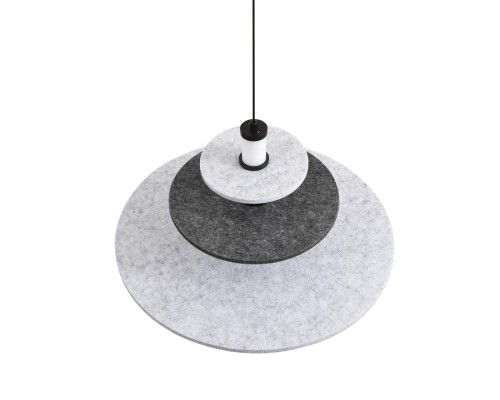 8295/14AL LEDIO черный/светло-серый/темно-серый, металл/фетр/акрил Подвес LED 14W 3000K 220V FELTA