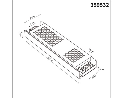 359532 DRIVE NT25 000 никель Драйвер IP20 400W 48V