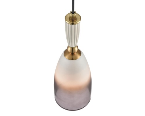 8285/1A SUSPENTIONI античная бронза/белый, металл/керамика/стекло Подвес Е14 1*40W 220V DERBI