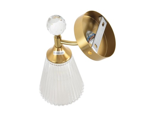 8046/1W CLASSI LN латунь/прозрачный, металл/стекло Бра E14 40W 220V AURICA