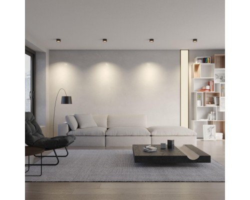 359595 OVER NT25 000 черный Светильник накладной светодиодный с переключ. цв. температуры IP20 LED 12W 220-240V 3000К\4000К\6000К ORBIS