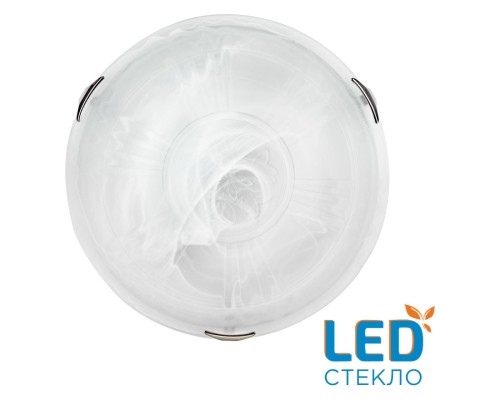 7601/DL SNOK SN Светильник стекло/белое/хром LED 48Вт 4000K D405 IP20 LUFE