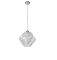 8288/1A MODERNI хром/прозрачный, металл/стекло Подвес E27 1*60W 220V TIDE