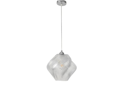 8288/1A MODERNI хром/прозрачный, металл/стекло Подвес E27 1*60W 220V TIDE