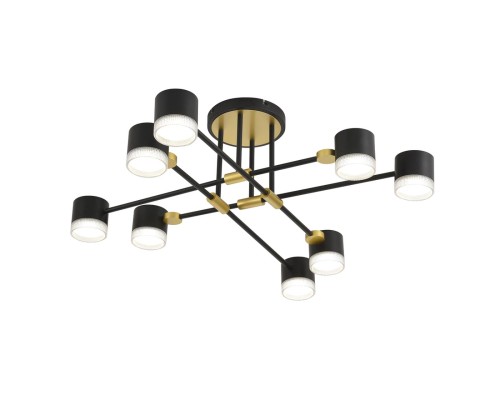 8307/8C COMFI золотой/черный, металл Светильник потолочный GX53 LED 8*7W 220V LENIANA