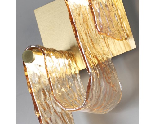 5105/11WL L-VISION  ODL26 золотой брашинг/янтарный металл/стекло Настенный светильник LED x 11W 4000K FLOW