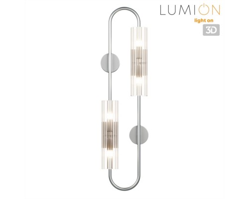 8258/4W SUSPENTIONI LN26 серебро/прозрачный, металл/стекло Бра G9 4*20W 220V TORONTO