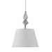 8274/1A CLASSI никель/белый/серый, металл/керамика/ткань Подвес Е14 1*40W 220V VERMONT