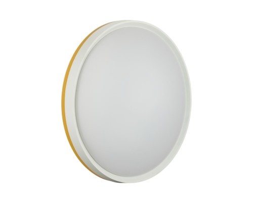 7709/DL COLOR SN 100 Светильник пластик/белый/желтый LED 48Вт 4000К D420 IP43 KEZO YELLOW