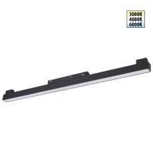 359619 SHINO NT25 000 черный Трековый светильник для низков. шинопровода с переключ. цв. темпер. IP20 LED 3000К\4000К\6000К 20W 48V FLUM