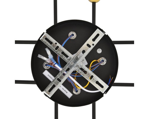 8307/8C COMFI золотой/черный, металл Светильник потолочный GX53 LED 8*7W 220V LENIANA