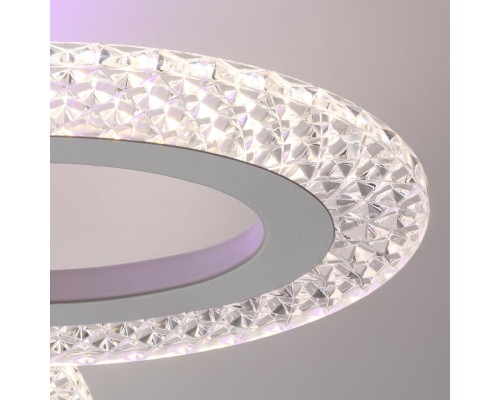 8018/60CL LEDIO LN25 белый/прозрачный металл/акрилл Потолочный светильник c подсв. осн. LED 60W 220V 3000-6000K CLARE