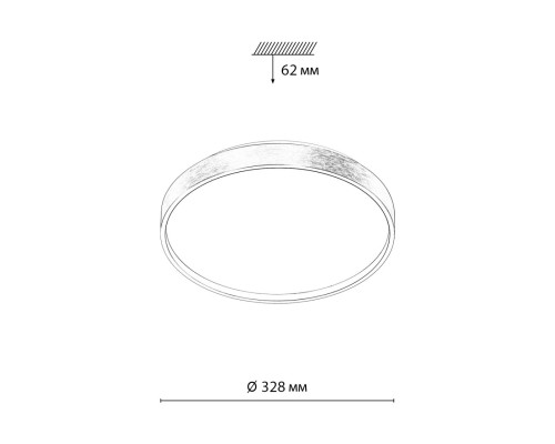 7784/CL TAN SN 000 Светильник пластик/белый/серебро LED 30Вт 4000K D328 IP43 GABY