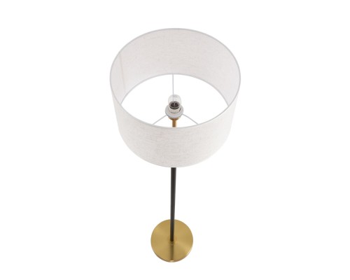 8358/1F CLASSI медь/черный/белый, металл/текстиль Торшер E27 60W 220V IRISA