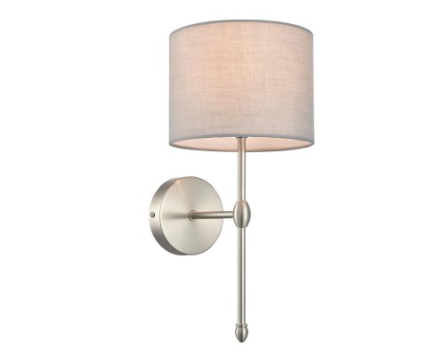 8262/1W CLASSI LN26 металл/текстиль, никель/серый Бра E14 1*40W 220V LATTI