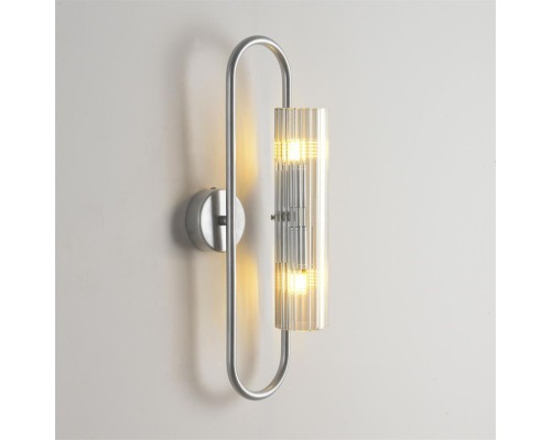 8258/2W SUSPENTIONI LN26 серебро/прозрачный, металл/стекло Бра G9 2*20W 220V TORONTO