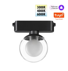 359474 SHINO NT24 106 черный Трековый смарт-светильник для низковольтного шинопровода с двумя режимами работы IP20 LED 6W 24V 3000-6000K EASY