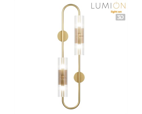 6560/4W SUSPENTIONI LN26 золотой/прозрачный, металл/стекло Бра G9 4*20W 220V TORONTO