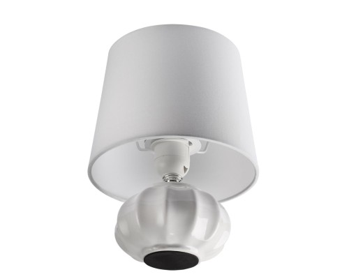 8145/1T MODERNI LN25 000 белый, керамика/текстиль Настольная лампа Е27 1*60W 220V HAMA