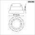 359398 OVER NT24 000 черный Светильник накладной светодиодный IP20 LED 12W вниз/5W вверх 220V 1360Лм 3000K TURN