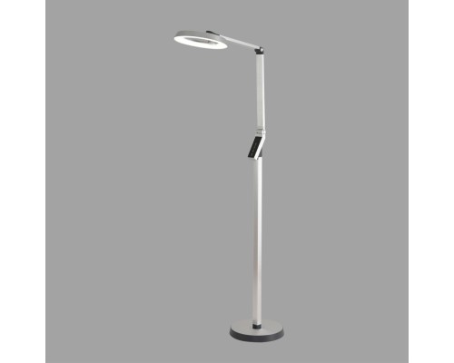 8333/15FL LEDIO серебро, металл/пластик Торшер LED 15W 3000/4000/6000K CCT/диммер/LCD 220-240V GENRI