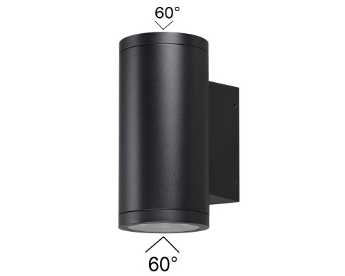 7142/24WL NATURE ODL25 Настенный светильник черный/металл IP65 LED 24W 1252Лм 60° 3000K 85-265V LONG