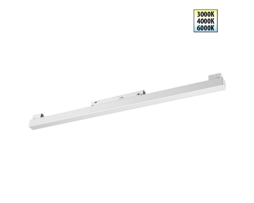 359618 SHINO NT25 000 белый Трековый светильник для низков. шинопровода с переключ. цв. темпер. IP20 LED 3000К\4000К\6000К 20W 48V FLUM