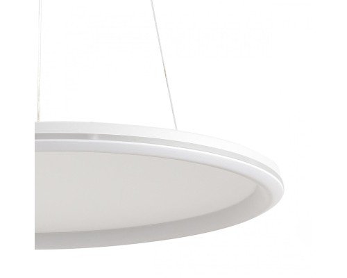 8380/45L LEDIO LN белый, металл/акрил Умная люстра подвесная с ПДУ и голосовым управлением LED 45W 3000-6500К 220V ALIS SMART