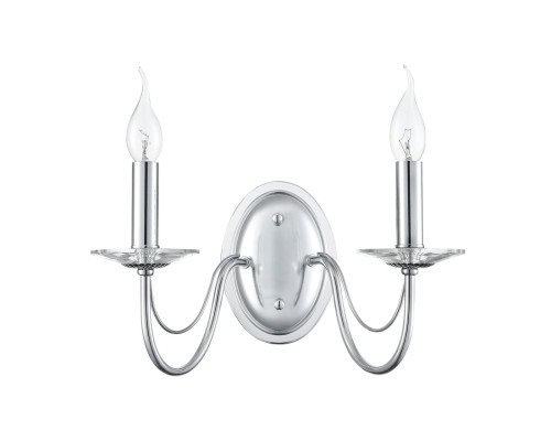 8034/2W CLASSI LN26 металл/стекло, хром/прозрачный Бра E14 2*40W 220V INCANTO