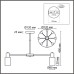 8099/8C COMFI LN25 никель/белый металл/стекло Люстра потолочная Е14 8*40W 220V MAVE