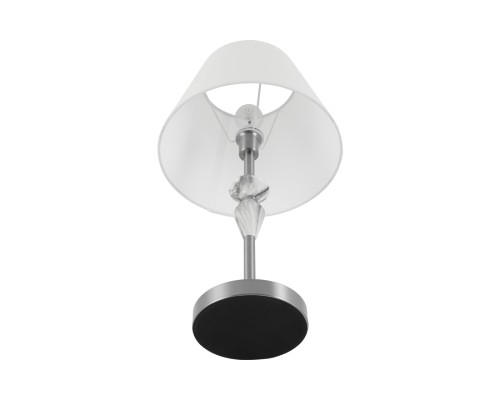 8274/1T CLASSI никель/белый/серый, металл/керамика/ткань Настольная лампа Е14 1*40W 220V VERMONT