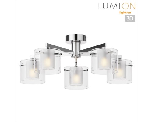 8261/5C MODERNI LN26 металл/стекло, хром/прозрачный Люстра потолочная E14 5*40W 220V VERDI