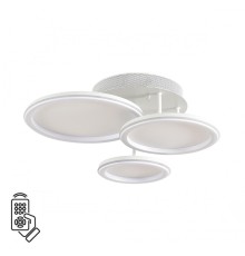 8380/60CL LEDIO LN белый,металл/акрил Умная люстра потолочная с ПДУ и голосовым управлением LED 60W 3000-6500К 220V ALIS SMART