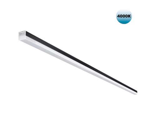 359828 OVER черный Светильник линейный светодиодный в комплекте прямые соединители 2шт и сетевой кабель 2м LED 68W 100-265V BITS