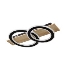 8023/80CL LEDIO LN24 черный/дерево, металл/МДФ Потолочный светильник 3000-6500К LED 80W 220V  PINE