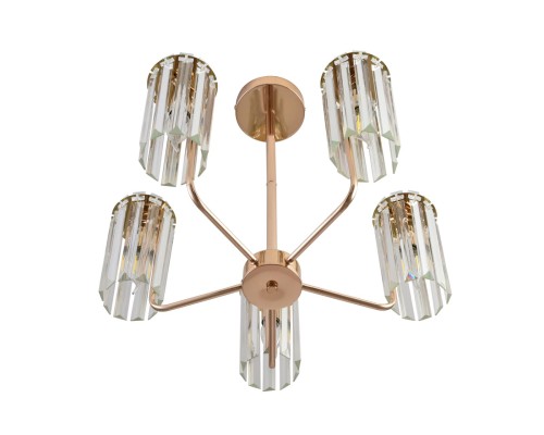 8347/5 CLASSI золото/прозрачный, металл/хрусталь Люстра подвесная E14 5*40W 220V FAVLA
