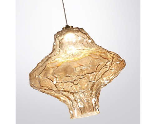 5108/3LA L-VISION  ODL26 антич.бронза/янтарный металл/стекло Подвес LED x 3W 4000K ORDI