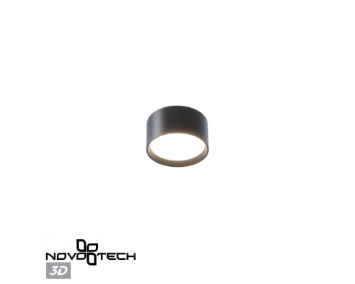 359597 OVER NT25 000 черный Светильник накладной светодиодный с переключ. цв. температуры IP20 LED 18W 220-240V 3000К\4000К\6000К ORBIS