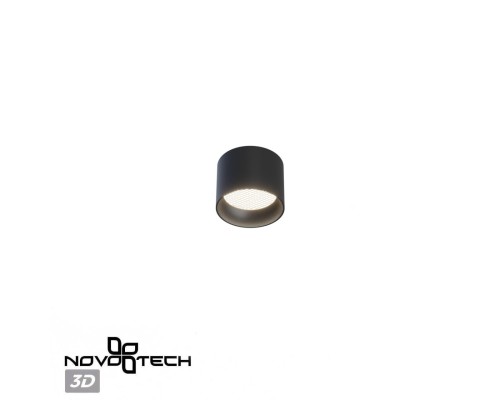 371010 OVER NT25 000 черный Светильник накладной IP20 GX53 12W 220-240V GEMINI