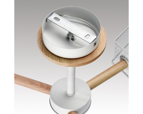 8246/3C COUNTY LN25 белый, металл/дерево Люстра потолочная Е27 3*60W 220V IRMA