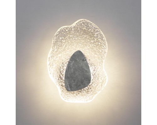 5461/12WLB L-VISION ODL_EX26 черный/прозрачный/серый/металл/стекло/мрамор Настенный светильник LED x 12W 3000K CORALLA