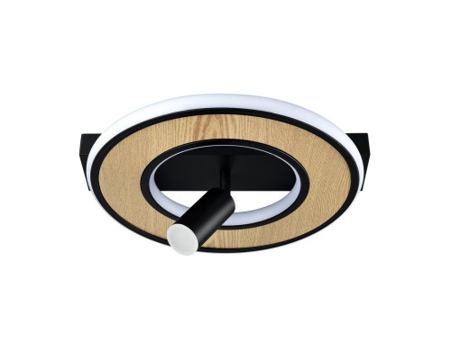 6572/24CL LEDIO LN24 черный/черный, дерево/металл/акрил, МДФ, металл Потолочный светильник LED 24W 220V PINE