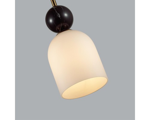 4361/1B MIDCENT ODL26 Подвесной светильник  бронзовый/белый/камень/металл IP20 E14 40W  220-240V LOLLA