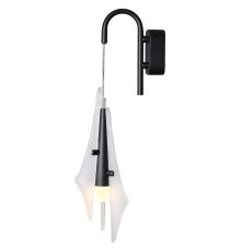 5442/6WLA L-VISION ODL_EX26 черный/бел.матовый/металл/стекло/акрил Бра LED*6W 3000K 633Лм AFALINA